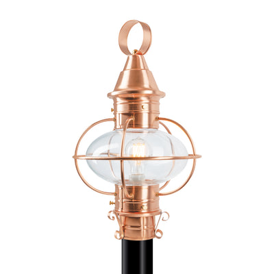 Norwell Lighting - 1711-CO-CL - One Light Post Mount - American Onion - Copper