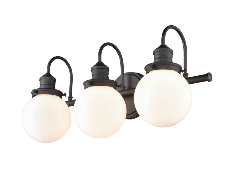 Millennium - 4223-MB - Three Light Vanity - Ella - Matte Black