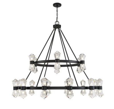 Savoy House - 1-1938-36-89 - 36 Light Chandelier - Dryden - Matte Black