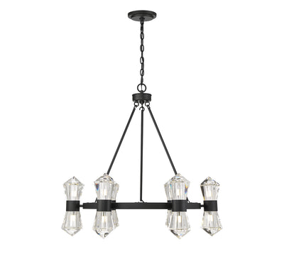 Savoy House - 1-1939-12-89 - 12 Light Chandelier - Dryden - Matte Black