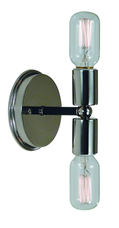 Framburg - L1012 PN/MBLACK - Two Light Wall Sconce - Gyrate - Polished Nickel with Matte Black