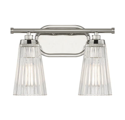 Savoy House - 8-1745-2-109 - Two Light Bathroom Vanity - Chantilly - Polished Nickel