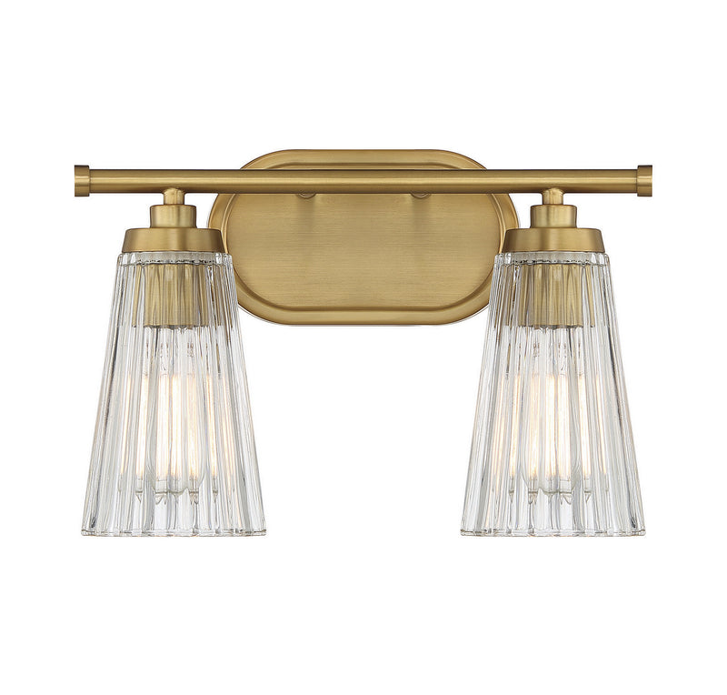Savoy House - 8-1745-2-322 - Two Light Bathroom Vanity - Chantilly - Warm Brass