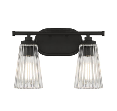 Savoy House - 8-1745-2-BK - Two Light Bathroom Vanity - Chantilly - Matte Black