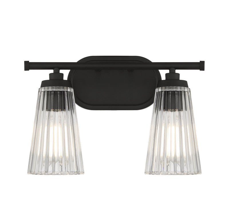 Savoy House - 8-1745-2-BK - Two Light Bathroom Vanity - Chantilly - Matte Black