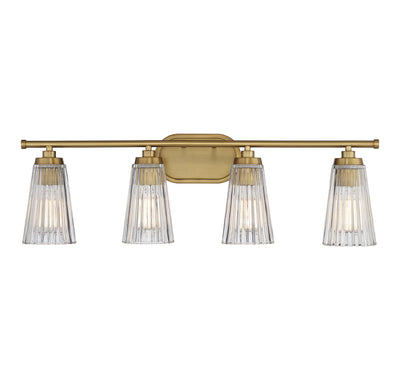 Savoy House - 8-1745-4-322 - Four Light Bathroom Vanity - Chantilly - Warm Brass