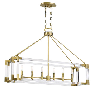 Metropolitan - N7356-790 - Six Light Island Pendant - Prima Vista - Aged Antique Brass