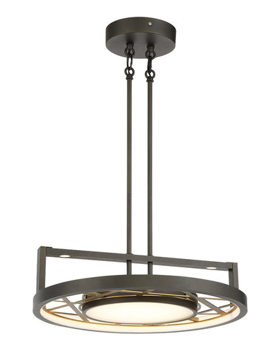 Metropolitan - N7524-716-L - LED Convertible Semi Flush / Pendant - Tribeca - Smoked Iron And Soft Brass