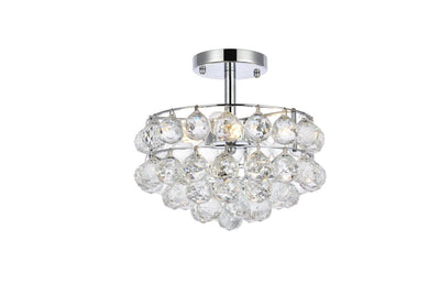 Elegant Lighting - 1107F12C - Three Light Flush Mount - Savannah - Chrome