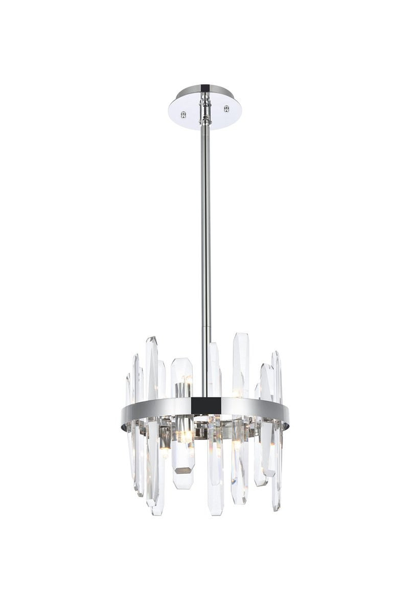 Elegant Lighting - 2200D12C - Six Light Pendant - Serena - Chrome