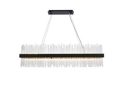 Elegant Lighting - 3000G48BK - 28 Light Chandelier - Dallas - Black