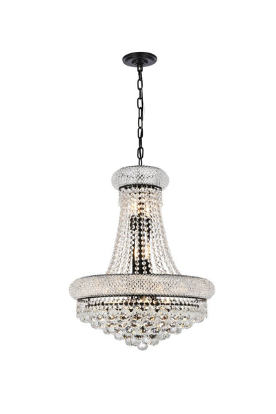 Elegant Lighting - V1800D20BK/RC - 14 Light Chandelier - Primo - Black And Clear