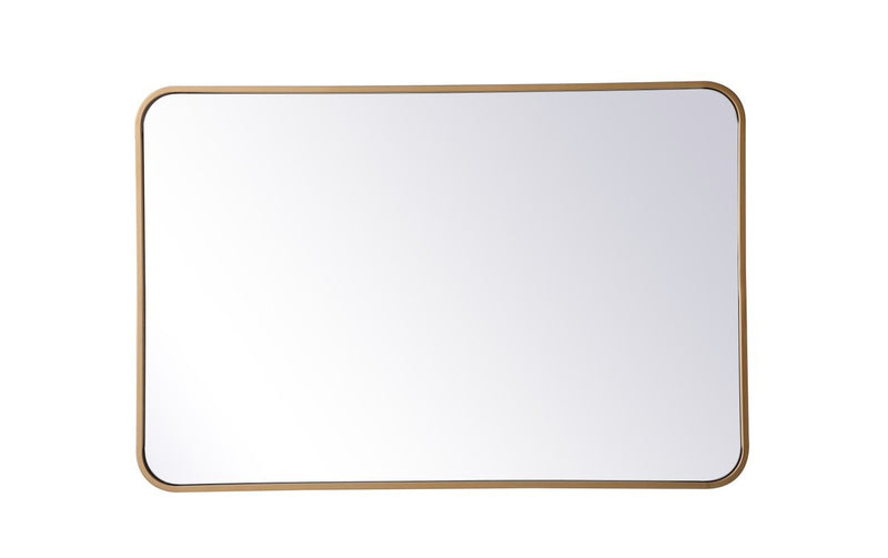Elegant Lighting - MR802436BR - Mirror - Evermore - Brass