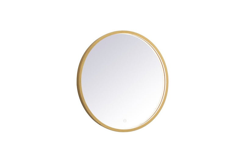 Elegant Lighting - MRE6024BR - LED Mirror - Pier - Brass