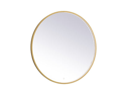 Elegant Lighting - MRE6039BR - LED Mirror - Pier - Brass