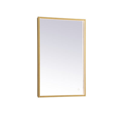 Elegant Lighting - MRE61830BR - LED Mirror - Pier - Brass