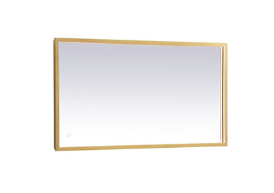 Elegant Lighting - MRE61836BR - LED Mirror - Pier - Brass