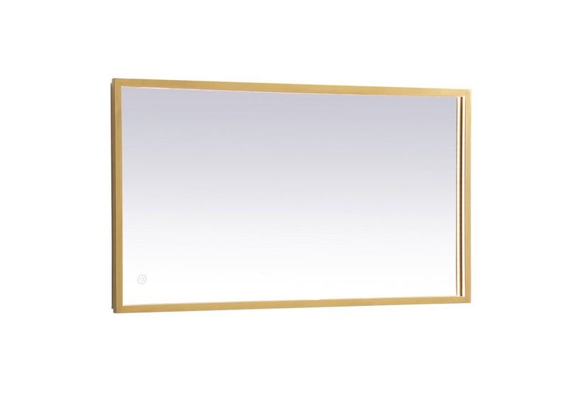 Elegant Lighting - MRE61836BR - LED Mirror - Pier - Brass