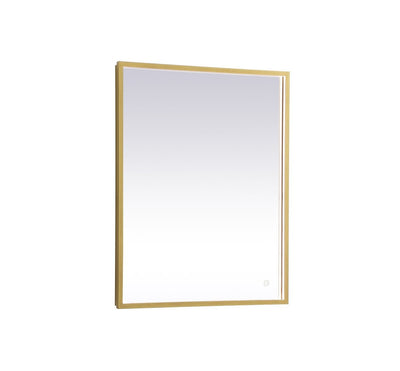 Elegant Lighting - MRE62036BR - LED Mirror - Pier - Brass