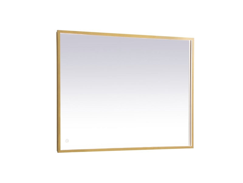 Elegant Lighting - MRE63030BR - LED Mirror - Pier - Brass