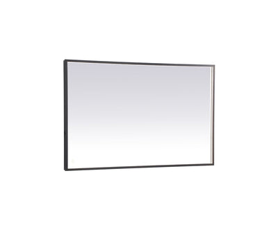 Elegant Lighting - MRE63048BK - LED Mirror - Pier - Black