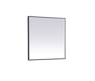 Elegant Lighting - MRE63636BK - LED Mirror - Pier - Black