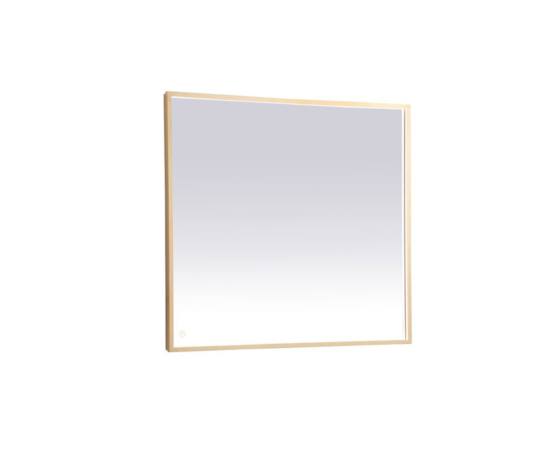 Elegant Lighting - MRE63640BR - LED Mirror - Pier - Brass