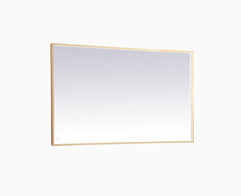 Elegant Lighting - MRE63660BR - LED Mirror - Pier - Brass