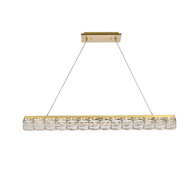 Elegant Lighting - 3501D42G - LED Linear Pendant - Valetta - Gold