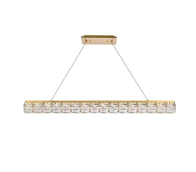 Elegant Lighting - 3501D48G - LED Linear Pendant - Valetta - Gold