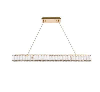 Elegant Lighting - 3502D38G - LED Linear Pendant - Monroe - Gold