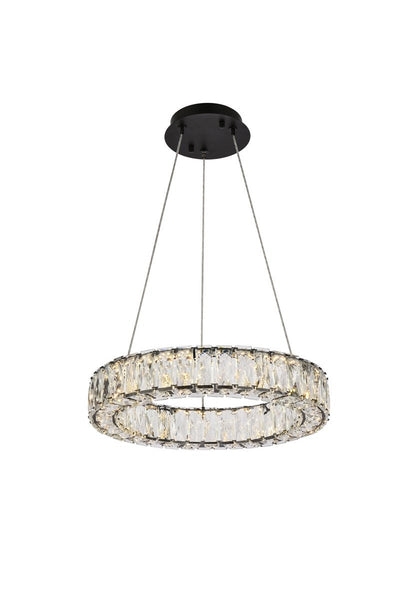 Elegant Lighting - 3503D17BK - LED Pendant - Monroe - Black