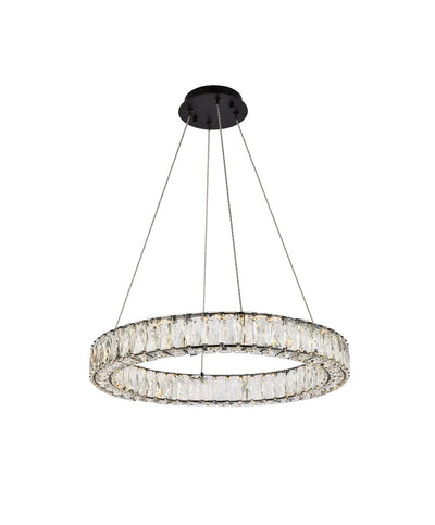 Elegant Lighting - 3503D23BK - LED Pendant - Monroe - Black