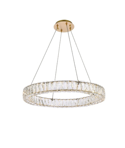 Elegant Lighting - 3503D26G - LED Pendant - Monroe - Gold