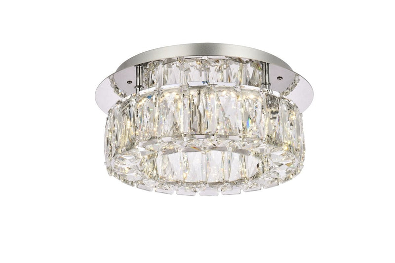 Elegant Lighting - 3503F12C - LED Flush Mount - Monroe - Chrome