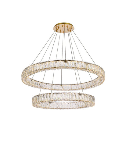 Elegant Lighting - 3503G36G - LED Chandelier - Monroe - Gold