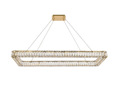 Elegant Lighting - 3504D50L1G - LED Pendant - Monroe - Gold