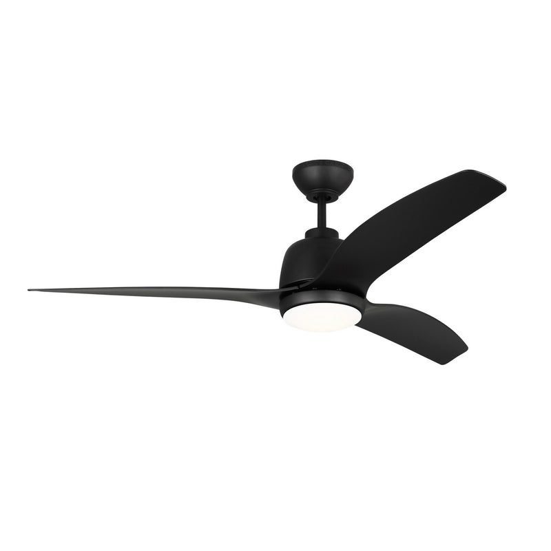 Visual Comfort Fan - 3AVLCR54MBKD - 54``Ceiling Fan - Avila Coastal 54 LED - Midnight Black