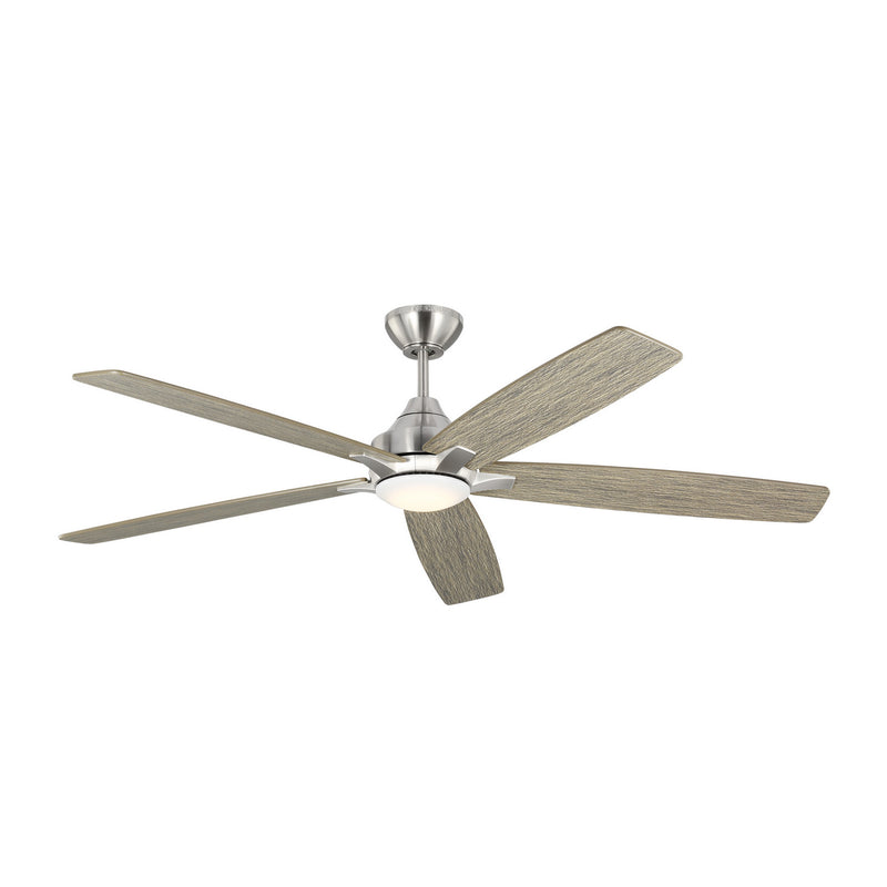 Visual Comfort Fan - 5LWDSM60BSLGD - 60``Ceiling Fan - Lowden 60 Smart LED - Brushed Steel
