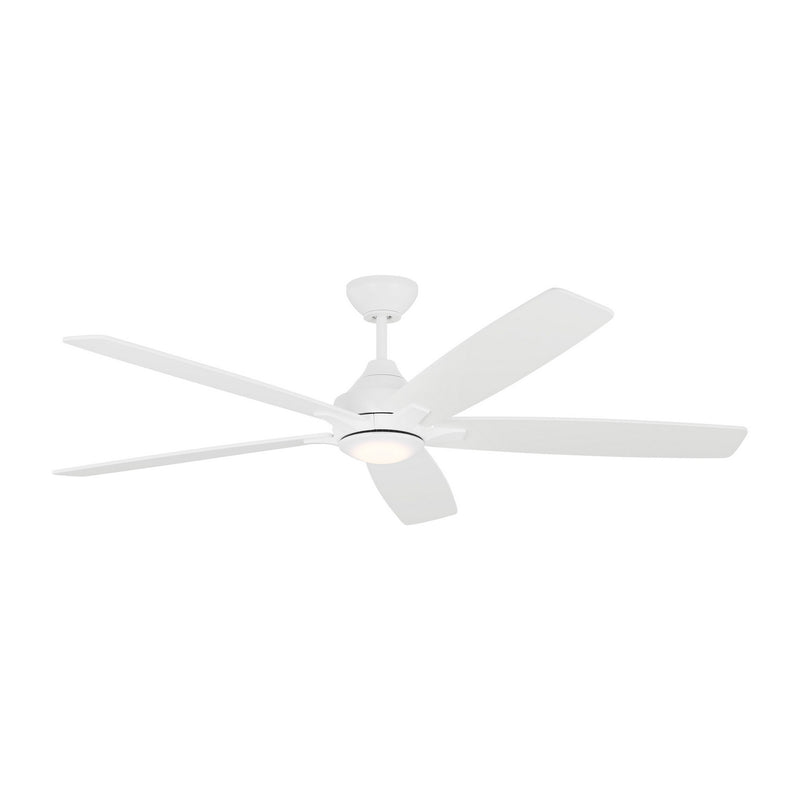 Visual Comfort Fan - 5LWDSM60RZWD - 60``Ceiling Fan - Lowden 60 Smart LED - Matte White