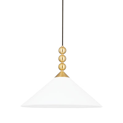 Mitzi - H682701-AGB - One Light Pendant - Sang - Aged Brass