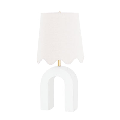 Mitzi - HL685201-AGB/CMW - One Light Table Lamp - Roshani - Aged Brass/Ceramic Raw Matte White