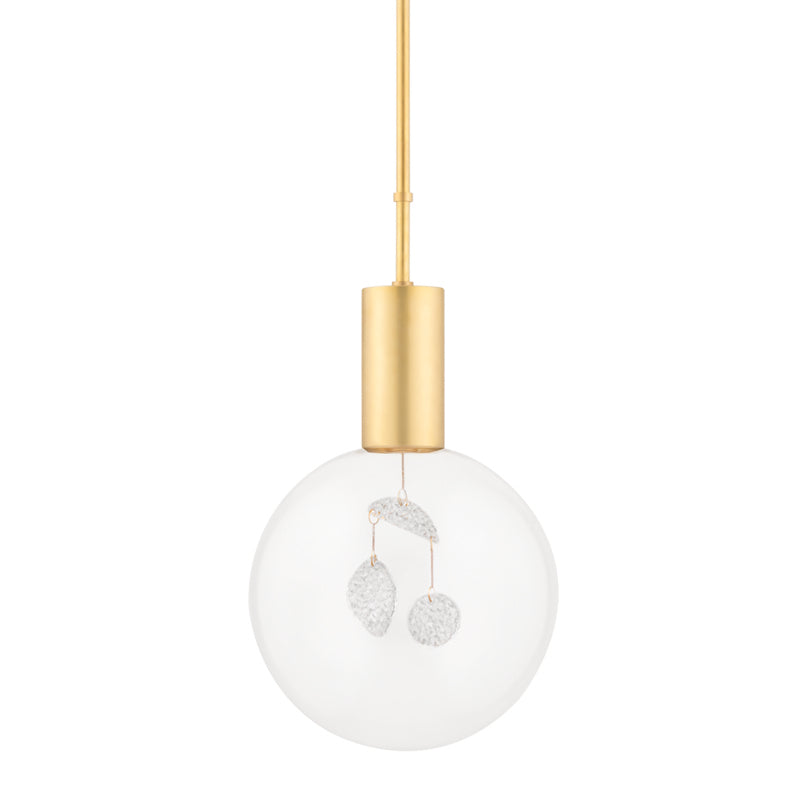 Hudson Valley - KBS1875701L-AGB - One Light Pendant - Gio - Aged Brass