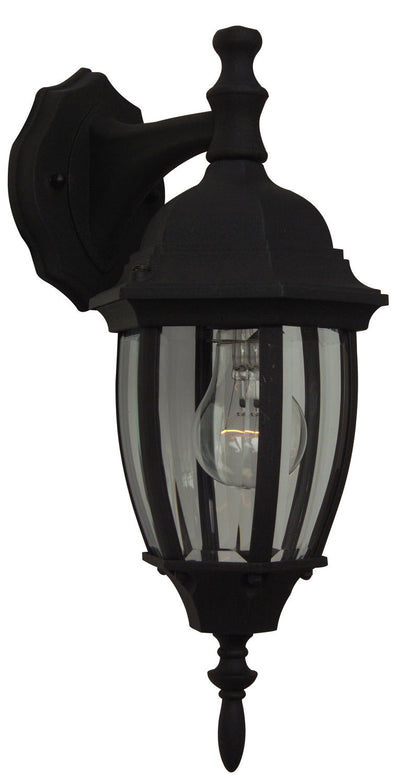 Craftmade - Z264-TB - One Light Wall Mount - Bent Glass Cast - Matte Black
