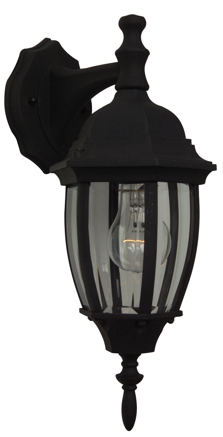 Craftmade - Z264-TB - One Light Wall Mount - Bent Glass Cast - Matte Black