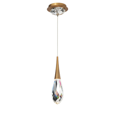 Schonbek Beyond - BPD21213-AB - LED Mini Pendant - Hibiscus - Aged Brass