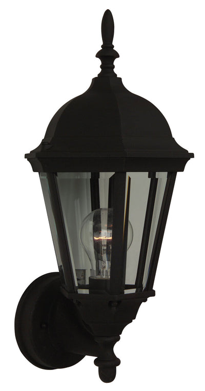 Craftmade - Z316-TB - One Light Wall Mount - Straight Glass Cast - Matte Black