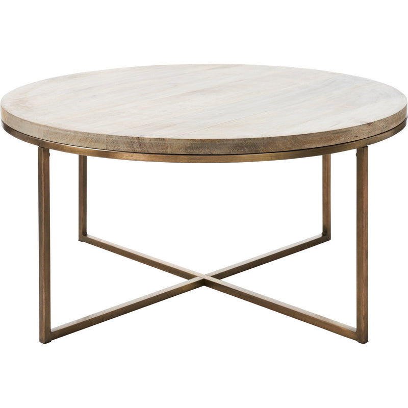Renwil - TA445 - Coffee Table - Liana - Antique Brass
