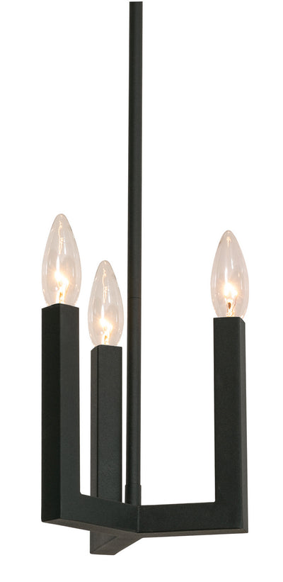 AFX Lighting - GRCP07CBBK - Three Light Pendant - Grace - Black