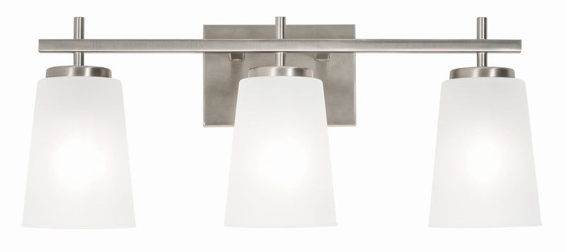 AFX Lighting - JNNV2209MBSN - Three Light Vanity - Joanna - Satin Nickel